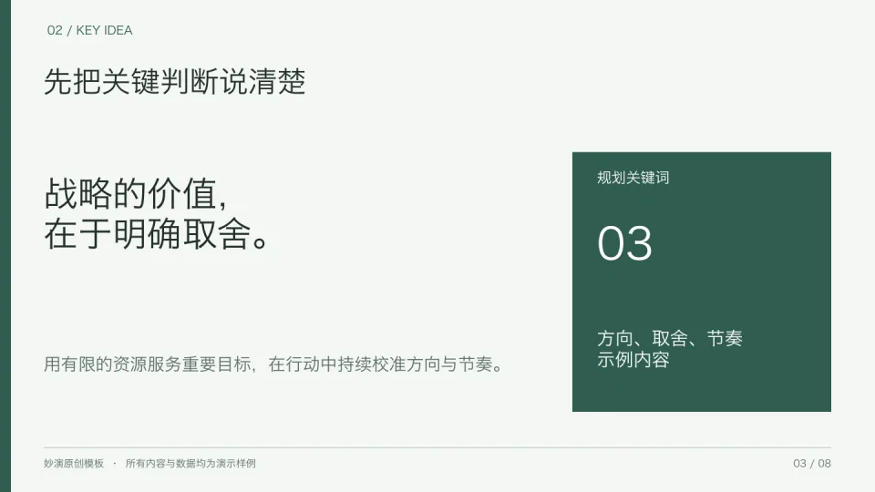 墨绿战略 — 核心洞察
